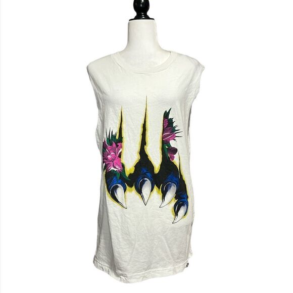 🆕 DIESEL Bright White T-Wessy-O Maglietta Claw Printed Shirt - Picture 6 of 11